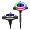 8/10 LED Solar Power Disk Light Buried Outdoor Under Ground Waterproof Lamp