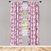 Vorhang-Vorhänge, florale Fenstervorhänge, Schmetterlinge, Blumen, Cartoon-Mädchen-Spielzimmer-Thema mit Stangentasche