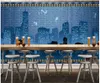 Custom wallpaper for walls 3d photo wallpapers murals Modern nostalgic high-rise big summer bar KTV theme restaurant background wall papers home decoration