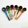 115mm mini silicone glass pipe colorful spoon pipes portable high quality smoking hookahs