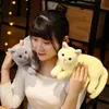 31cm Carino Lifeelike 3D Cat Peluche Giocattoli Peluche Peluche Soft Animal Doll Simulazione Sleep Pillow Divano Cuscino Decorazione dei cartoni animati Doll Doll Decor Regalo La296