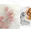 1 Box Gold Silver 3D Glitter Nail Art Sticker Нерегулярная алюминиевая фольга бумага DIY УФ-гель Польские ногтей украшения инструменты