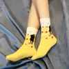 5/10 Pairs Harajuku Hip-Hop Animal Print Cotton Women Socks Fashion Korean Kawaii Cute Cartoon Cat Dog Duck Girl Socks 210720