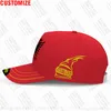 Albania Eagle Baseball Cap Custom Name Number Gyms Albanian Shqiperi Alb Fitness Po Flag Hat Al Print Text Word Headgear6431091