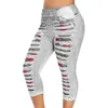 Leggings femininas Mulheres esticadas impressas calças de sete pontos 2022 Jeans para mulheres calças de verão Alta cintura perfeita Jeggings