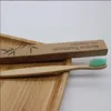 Kontrahierte Bunte Natürliche Bambuszahnbürste Set Softs Borstle Kohle Zähne Whitening Bambuszahnbürsten Weiche Zahnarztpflege