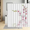 Белая орхидея фаленопсис цветок душевой занавес элегантный художественный декор ванная комната шторы водонепроницаемые ткани ванны с крючками 210915