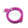 1M 2M 3M Type-C Kabels Data Sync Opladen Micro USB Nylon Gevlochten Kabel zonder Pakket voor S21 S8 S9 S10 NOTE 20 Android Smartphone