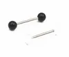 50 adet Akrilik Top Dil / Meme Yüzük Barbells Bar 14g ~ 16mm Tutucular Vücut Piercing Takı 14gx16mm x 6mm / 6mm