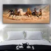 SELFLESSLY Running Horses Wall Art Pictures Living Room Bedroom Colorful Abstract Animal Poster Vintage Home Decor Unframed