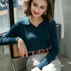 Polo Callor Pulls pour femmes Mince Automne Winte Laine Swearter Slim Femelle Femmes Chic Femelle Lâche Pull Pull 211217