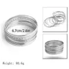 Ingesight.z 11pcs / set Vintage Géométrique Grand Cercle Rond Bracelets Bracelets Charme Poignet Chaîne Bras Bracelets Ensemble pour Femmes Bijoux Q0719