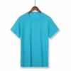 lichtblauw Hardloopshirts Sneldrogend ademend Fitness T-shirt Trainingskleding Gym Voetbalshirt Sportshirts Tops