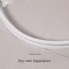 Other Bath Toilet Supplies 30MM White Bathroom Water Stopper Kitchen Countertop Retaining Strip Bendable Shower Threshold Dam Ba6998124