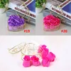 Favor Holders Handmade Scented Rose Soap Flower Romantic Bath Body Soap with Gilded Basket For Wedding Christmas Gift 6Pcs Box