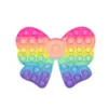 rainbow push bubble fidget silicone desktop children educational toy high quality adult decompression toys