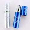 5ML Double Amour Coeur Femme Bouteille De Parfum Atomiseur Rechargeable Portable En Métal Aluminium Verre Récipient Vide