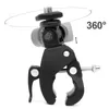 Support de serrage de guidon de vélo rotatif à 360 °, caméra 1/4 DV DSLR, support de serrage pour trépied, trépied à vis pour Hero5/4/3 Loga22