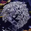 Versátil de lujo Diamante Boda Tiara Barroco Cristal Barcal Corredor Crown Rhinestone con joyas de boda Accesorios para el cabello Diamond Bridal Crowns Puricales