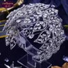 Diadème de mariage en diamant de luxe polyvalent Couronne en cristal baroque Couvre-chef de mariée avec bijoux de mariage Accessoires pour cheveux Couronnes de mariée en diamant Coiffes