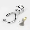 NXY Sex Chastity devices Ultra small stainless steel male chastity device penile cage with sealed catheter used for ring and sex toy belt 1204