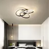 Nordic Enkelhet LED taklampor guld svart till sovrum vardagsrum kök inomhus hem dekorativa lampor fixtures ac90-260v