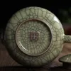 Chá set crackle glaze ge kiln longquan celadon zisha ceramics arts thi thi bule chinês porcelana yixing argila antique 210621