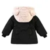 LZH 2021 outono inverno roupas de algodão para crianças engrossar bebê meninas casacos novos outerwear para meninos 2-4 anos jaquetas crianças traje h0909