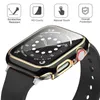 PC Twarda obudowa z hartowaną szklaną folią do Apple Watch SE Series 6 5 4 3 Ochrata ekranu 40 mm 44 mm 38 mm 42 mm5284997