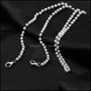 Necklaces & Pendants Jewelry White Pearl Beaded Chain Mask Necklace Face Lanyards Reading Glasses Neck Straps Cord Holder Chains Drop Delive