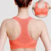 Roupas de ginásio eshines sutiã esportivo sem costura para mulheres fitness yoga alto impacto racerback esporte top acolchoado push up active wear