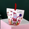 55% скидка S508 мультфильм Chritmas украшения конфеты сумка новогодние подарочные коробки печенье самообслуживание ручной работы DIY пластиковые упаковочные сумки ATTO100 шт.
