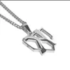 Titanium Sport Accessories Baseball Bat Cross Pendant Necklace STAINLESS STEEL Hip Hop Steel silver golden STRIKEOUT PENDANTS