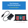 Draagbare auto USB TPMS met 4 interne sensoren voor aftermarket Android Radio Bandenspanning Monitoring Auto Alarm System