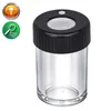 Smoking Colorful LED Glass Dry Herb Tobacco Storage Tank Stash Case Portable Innovative Design Cigarette Holder Spice Miller Jars Seal Container DHL Free