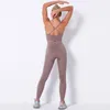 Yoga Outfit # 352 Deux pièces Ensemble Femmes Leggings de compression élastique Impression Floral Running Jogger Fitness Gym Entraînement de luxe Designer