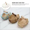 Storage Baskets 1Pc Retro Iron Basket Decorative Fruit Kitchen Bread Holder Beige