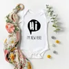 Tiny Casual Witte Onesie Mijn Tante Grappige Letters Print Baby Jongen Meisje Body Korte Mouw Geboren Ropa Zomerkleding rompertjes4500974