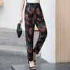 Femmes Harem Pantalon Summer Print Beach Crayon Pantalon Casual Plus Taille 5XL Pantalon à carreaux Femmes Taille haute Pantalon longueur cheville 210319