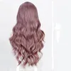 Simulation Synthétique Perruque Synthétique Humain Remy Perruques de cheveux Purple Couleur Perruques RXG9236
