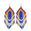 Go2boho Native Earrings American Ethnic Fringe Tassel Earring Gift Her Handmade 2021 Miyuki Large Ear Rings Jewelry