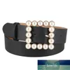 Pearl Buckle belt for Women Luxury Diamond PU Leather Strap Jeans Decorative Belt Party Harajuku Designer Belts for Women's Factory price expert design Quality