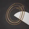 3 Teile/satz Layered Schlüsselbein Kette Halskette für Frauen Männer Punk Choker Collier Femme 2021 Gothic Grunge Ästhetischen Schmuck