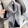 2022 alta qualidade lenço de seda lã pashmina mulheres xales envoltório senhora inverno sólido marca lenços bandana foulard ecarpe hijab y220228