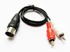 DIN 5PIN Male Plug till Dual RCA-Male Jack Plug Audio Extension Cable ca 50 cm / 2pcs