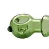 Two colors cute glass Spoon pipe hand thick smoking pipes