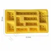 10 Holes Brick Blocks Shaped Cake Moulds Delicate Rectangular DIY Chocolate Silicone Mold Ice Cube Tray Cakes Tools Fondant Molds