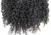 Diva1 Natural Uncerocesed 3B 3C Kręcone Afro Ponytail Clip Ins African American Human Włosy Okładki Sznurek Pony Tail Hairpiece 140g 14