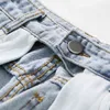 Hollow Out Jeans for Women High Waist Patchwork Shorts Casual Streetwear Streetwear Denim Pantaloni femminile Fashion 210521