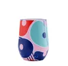 En son 12 oz paslanmaz çelik yumurta kabuğu kupa, geometrik desen bardağı, seçim için çeşitli renkler ve stiller, özel logolar için destek